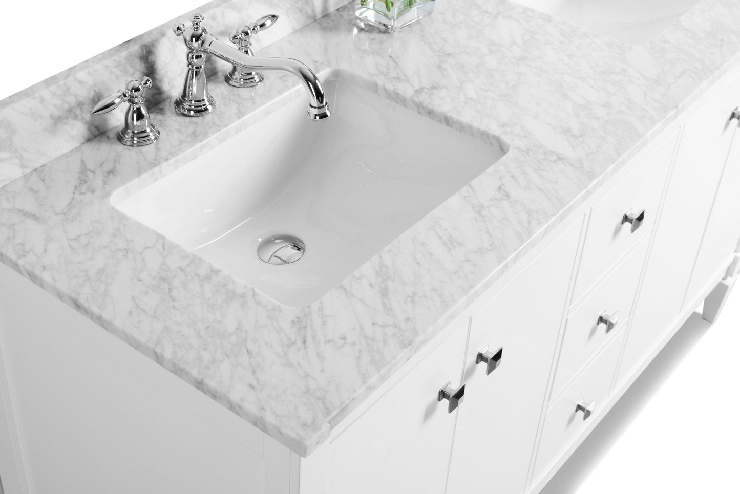 Ancerra Designs Kayleigh 60 in. Bath Vanity Set in White