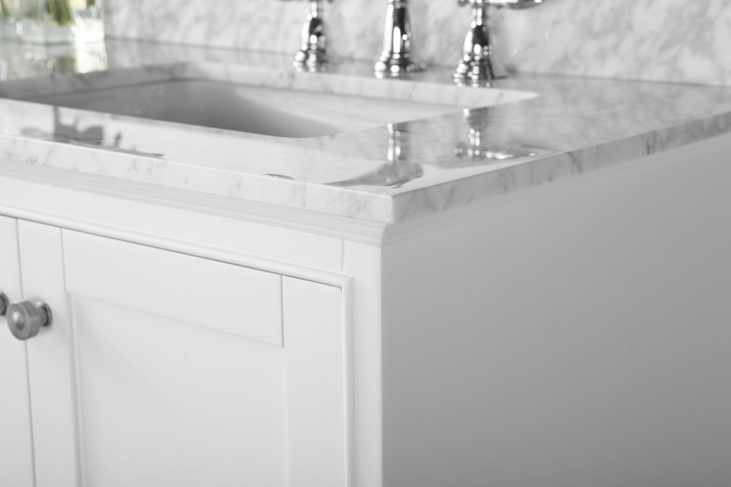 Ancerra Designs Audrey 72 in. Bath Vanity Set in White