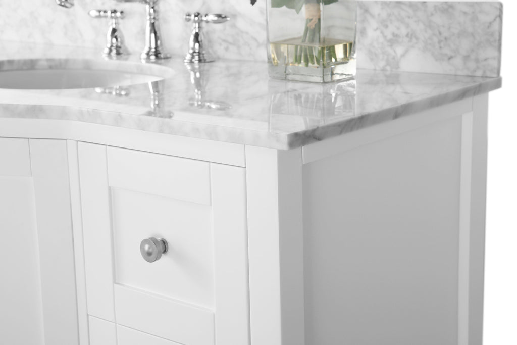 Ancerra Designs Lauren 48 in. Bath Vanity Set in White