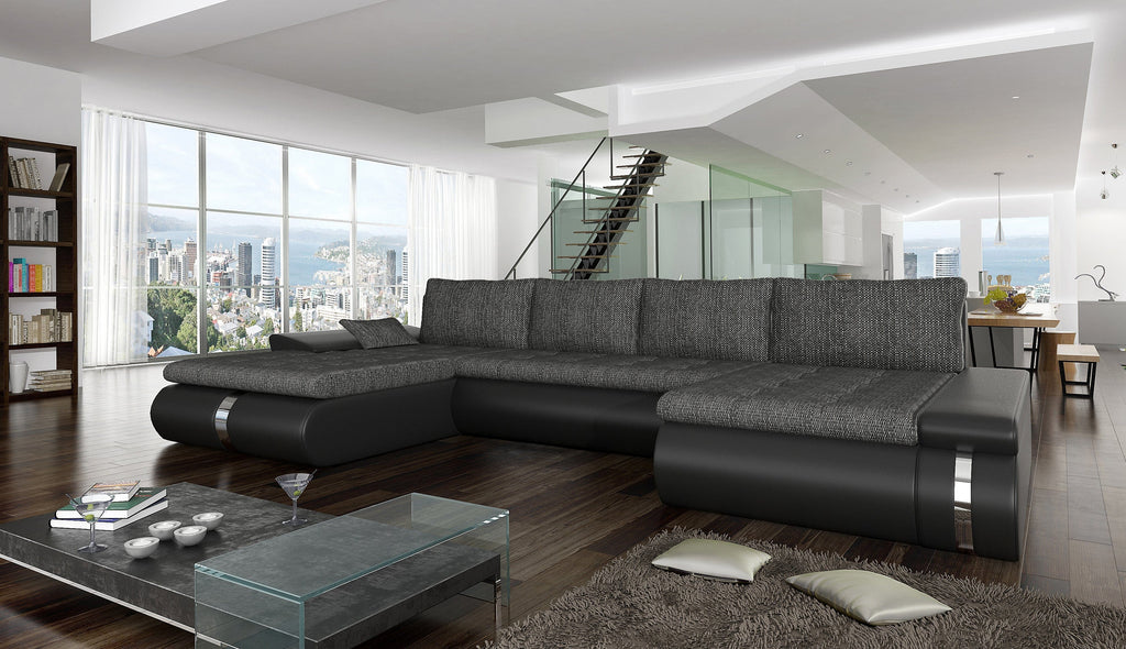 Sectional Sofa with FULL XL sleeper and storage FADO LUX online for sale