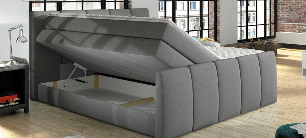 FRESCO Platform Bed Queen size with bedding storage
