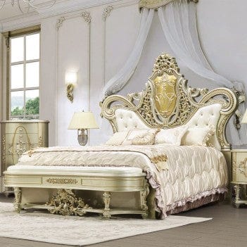HD 958 Homey Design Bed Victorian Style