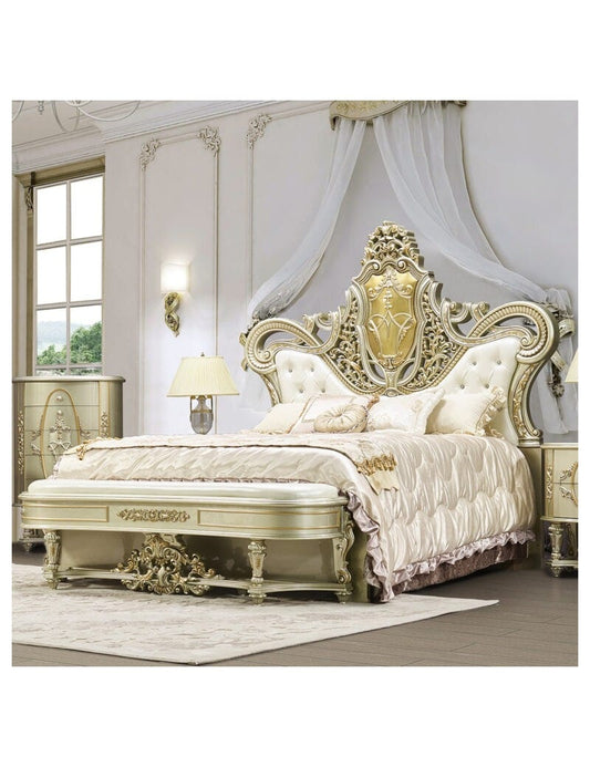 HD 958 Homey Design Bed Victorian Style 5 Piece