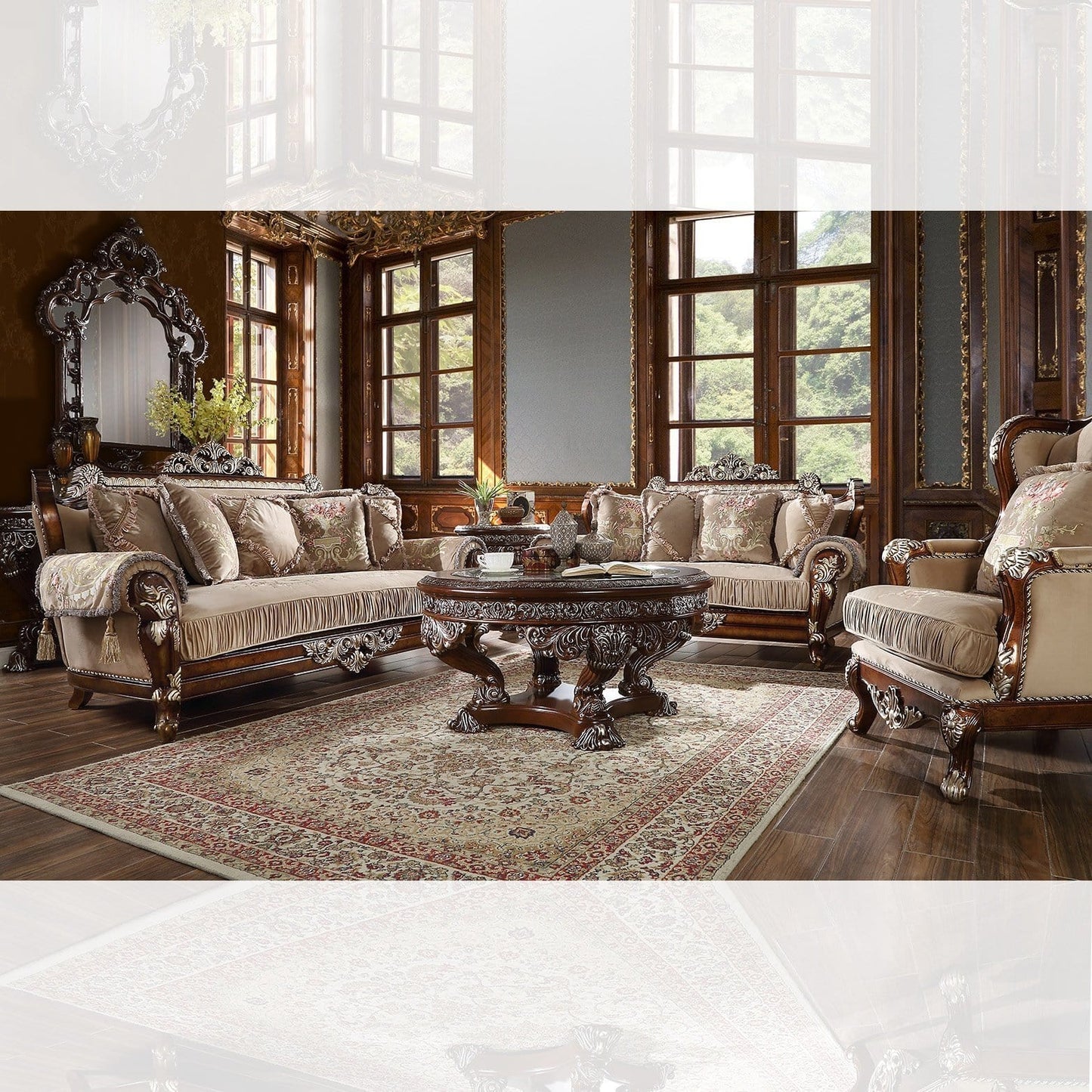 Homey Design 3Pc Sofa Set HD-562-SSET3