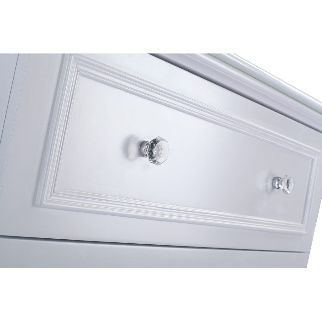Laviva Luna 30" Cabinet with Matte White VIVA Stone Solid Surface Countertop