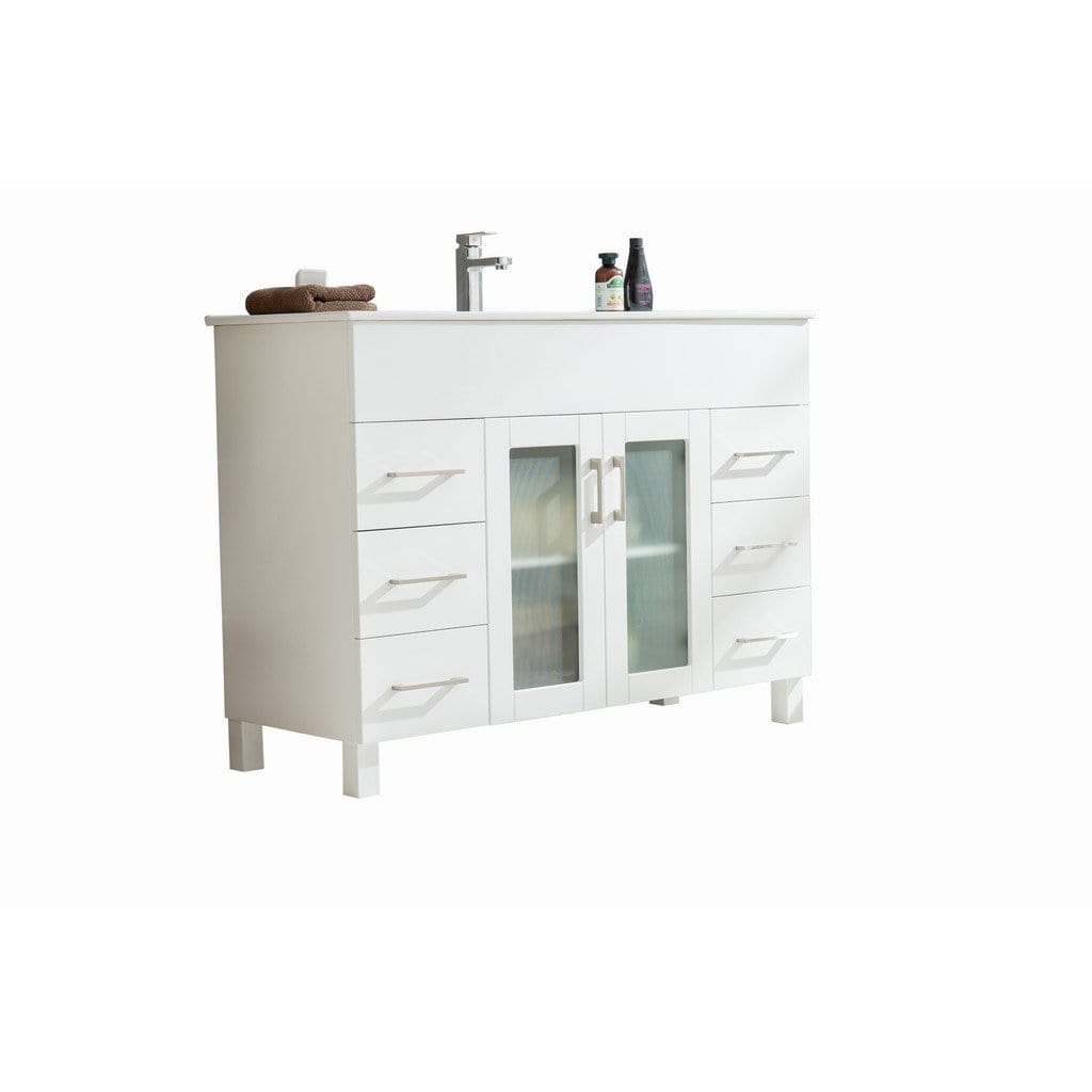 Laviva Nova 48" Cabinet with Ceramic Basin Counter