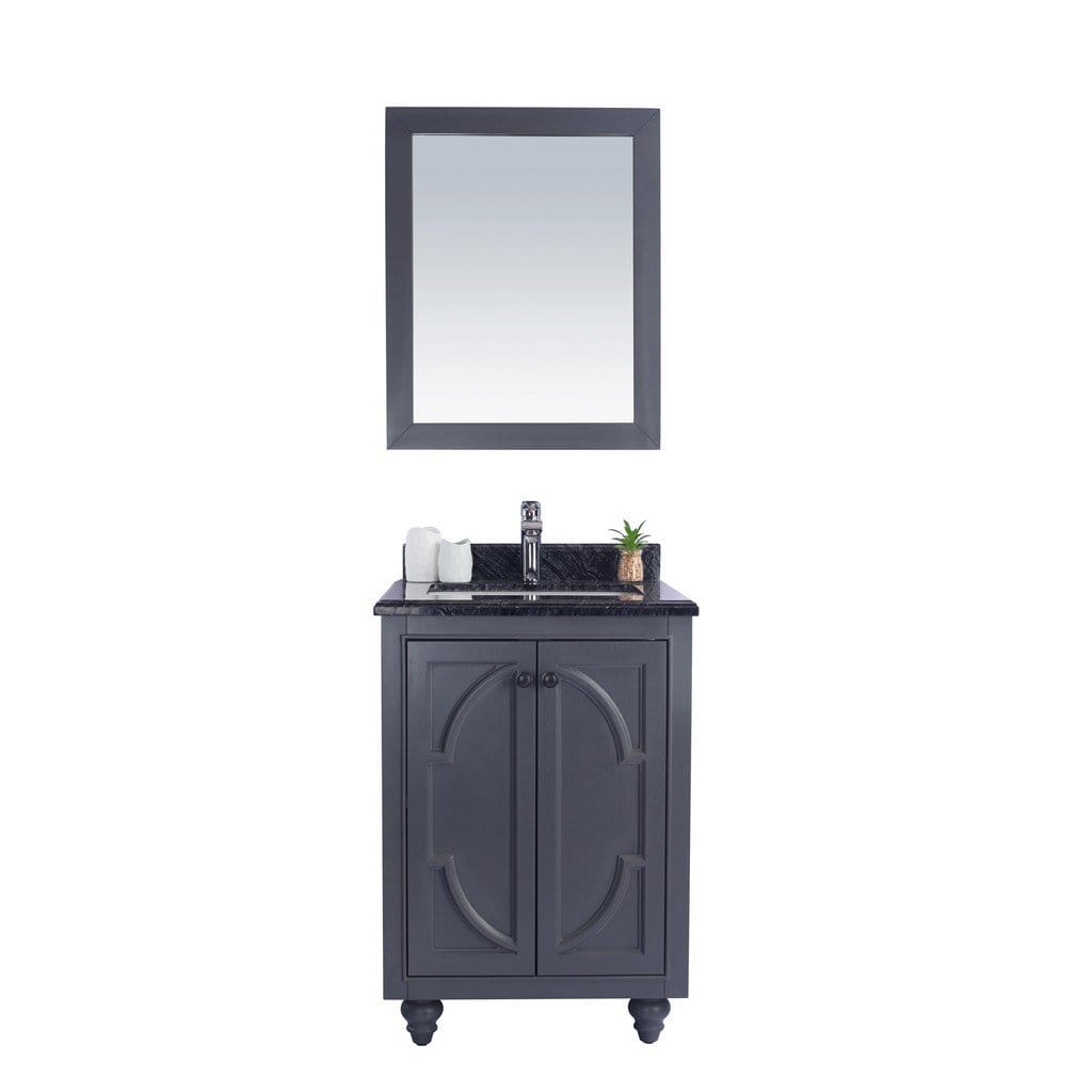 Laviva Odyssey 24" Cabinet with Black Wood Counter