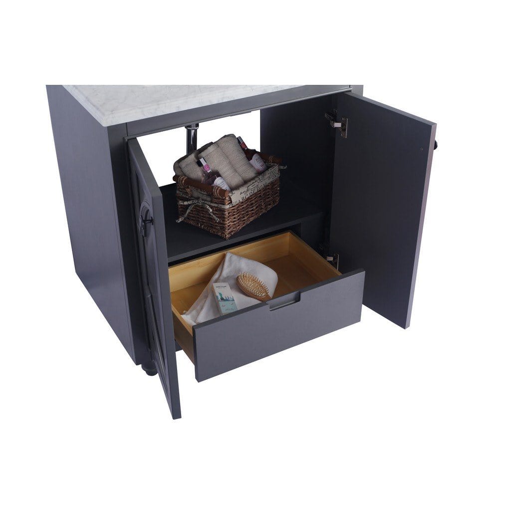 Laviva Odyssey 30" Cabinet with Black Wood Counter