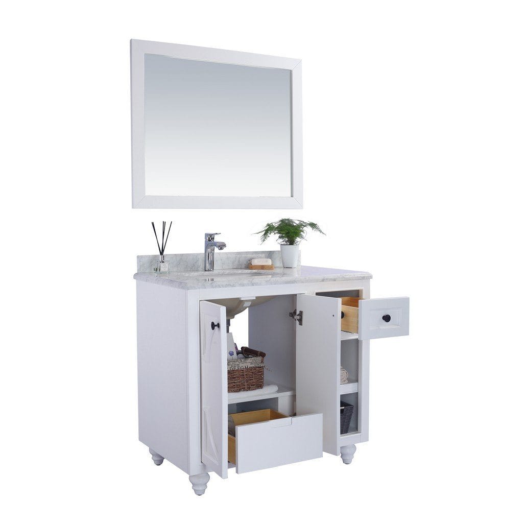 Laviva Odyssey 36" Cabinet with White Carrera Counter