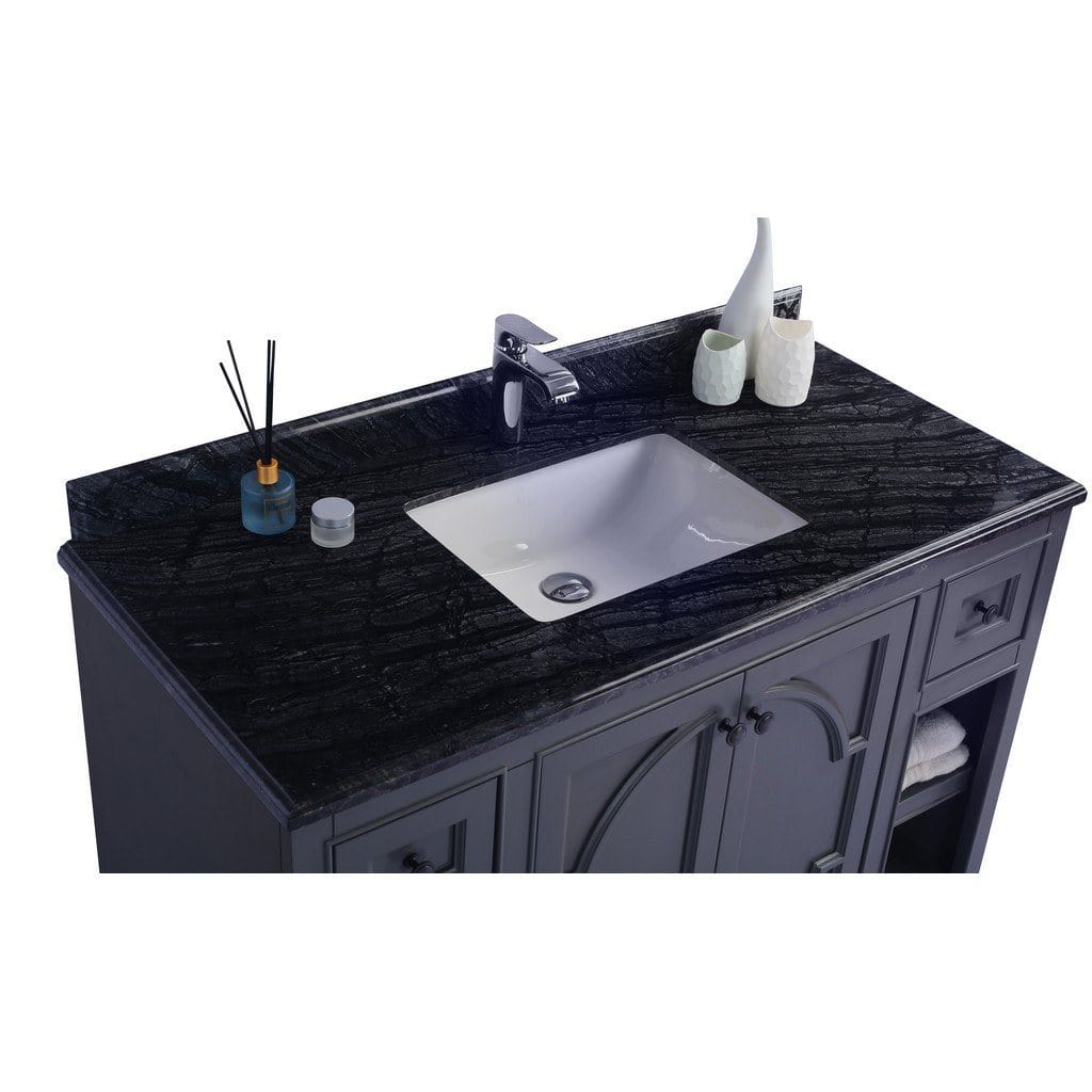 Laviva Odyssey 48" Cabinet with Black Wood Counter