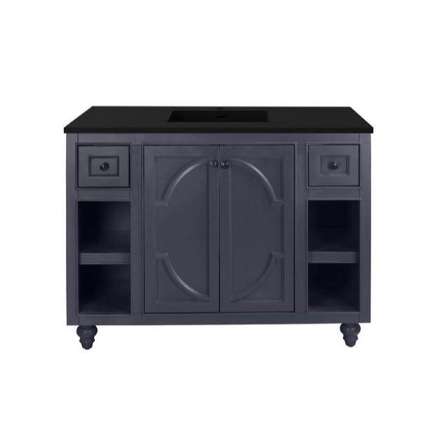 Laviva Odyssey 48" Cabinet with Matte Black VIVA Stone Solid Surface Countertop