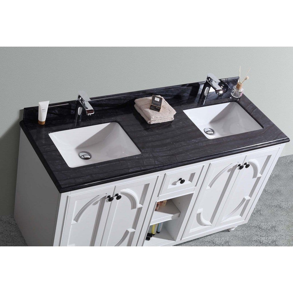 Laviva Odyssey 60" Cabinet with Black Wood Counter