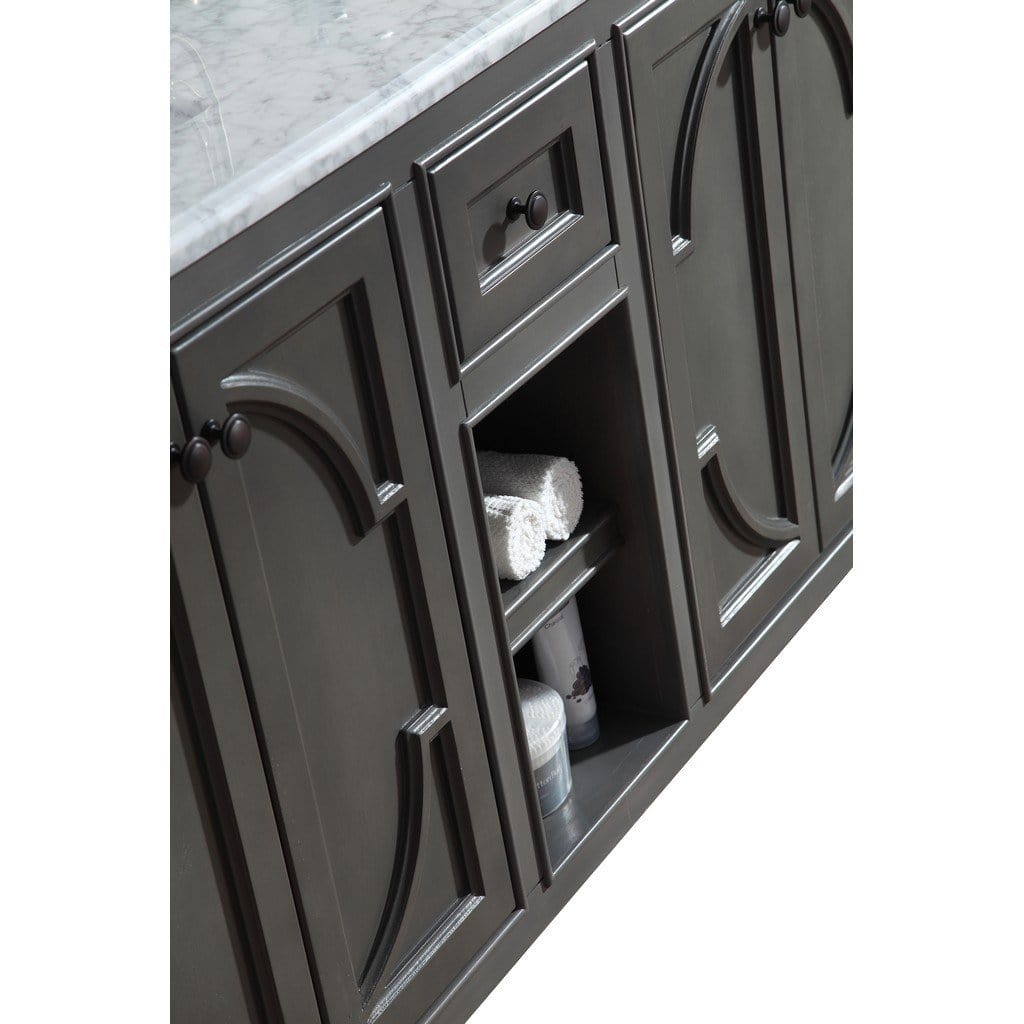Laviva Odyssey 60" Cabinet with Matte Black VIVA Stone Solid Surface Countertop