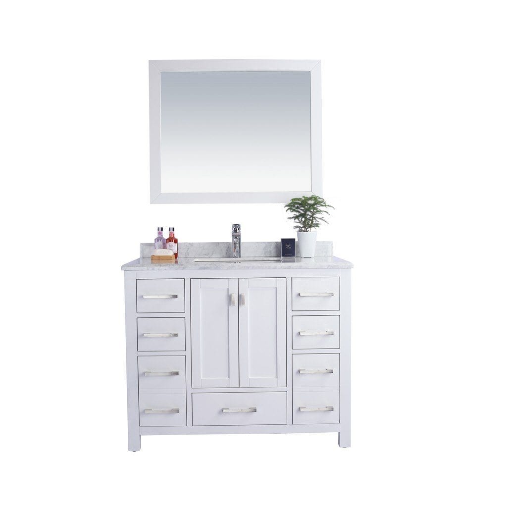 Laviva Wilson 42" Cabinet with White Carrara Countertop