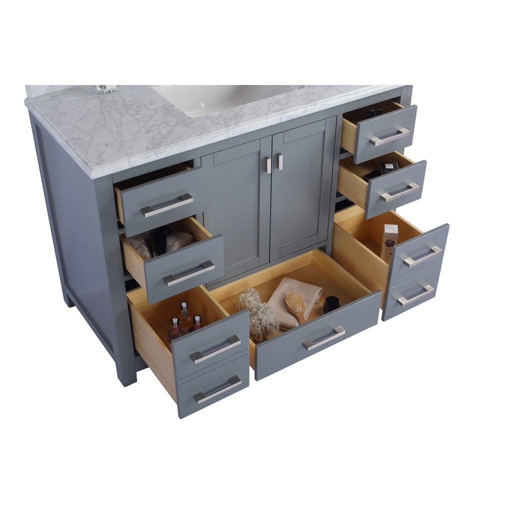 Laviva Wilson 48" Cabinet with Black Wood Countertop