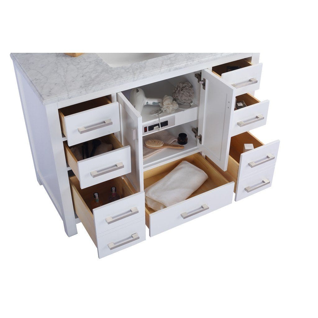 Laviva Wilson 48" Cabinet with White Carrara Countertop