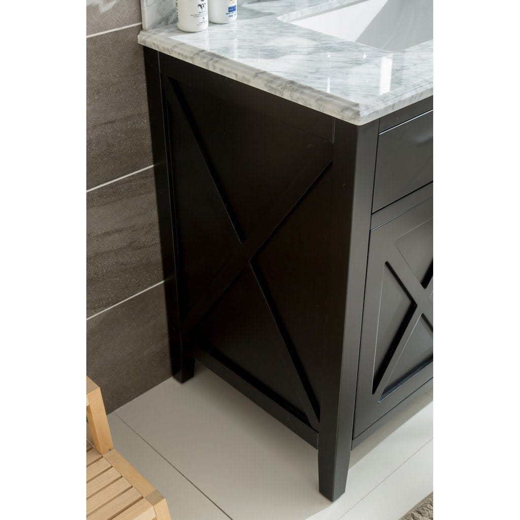 Laviva Wimbledon 24" Cabinet with Black Wood Counter