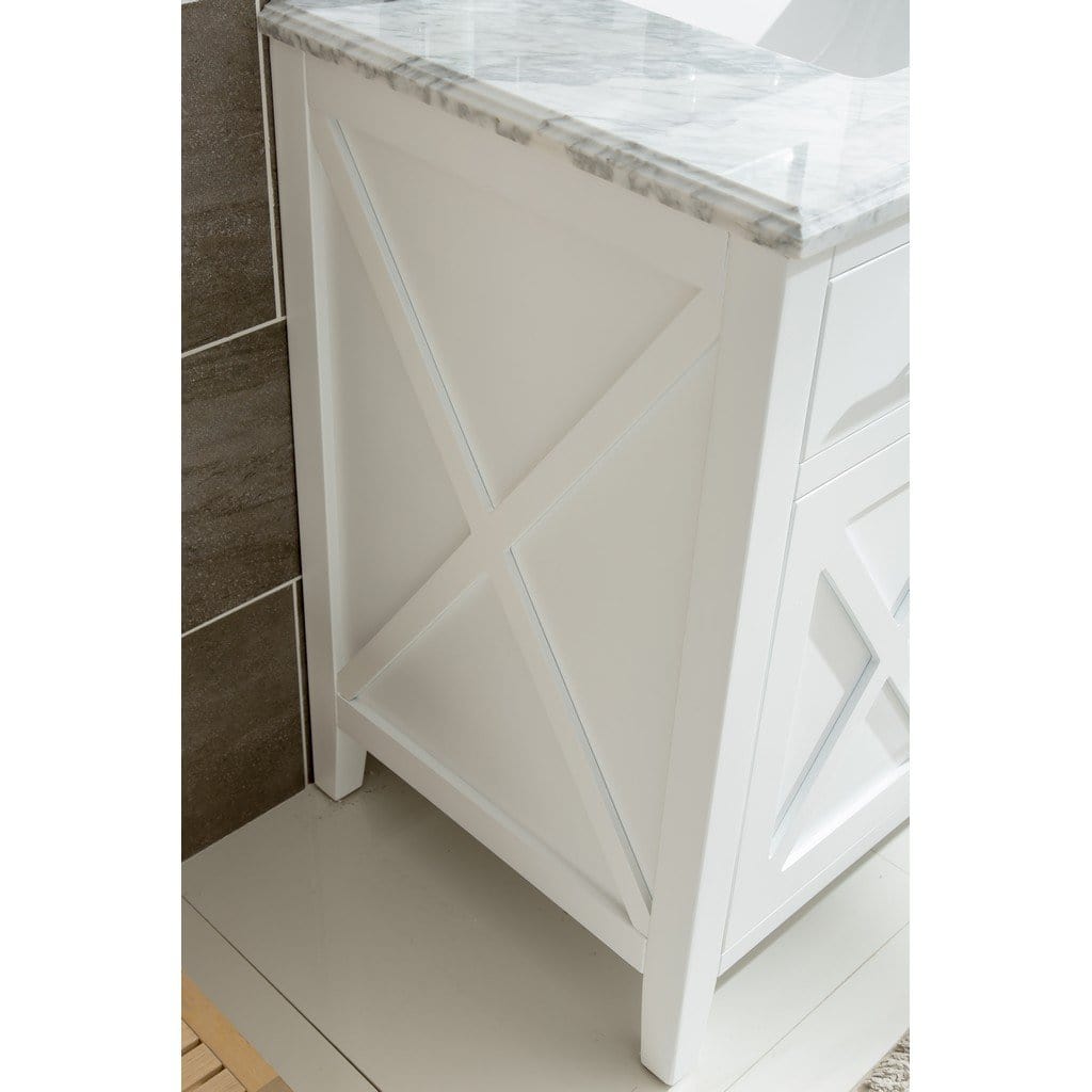 Laviva Wimbledon 36" Cabinet with White Stripes Counter