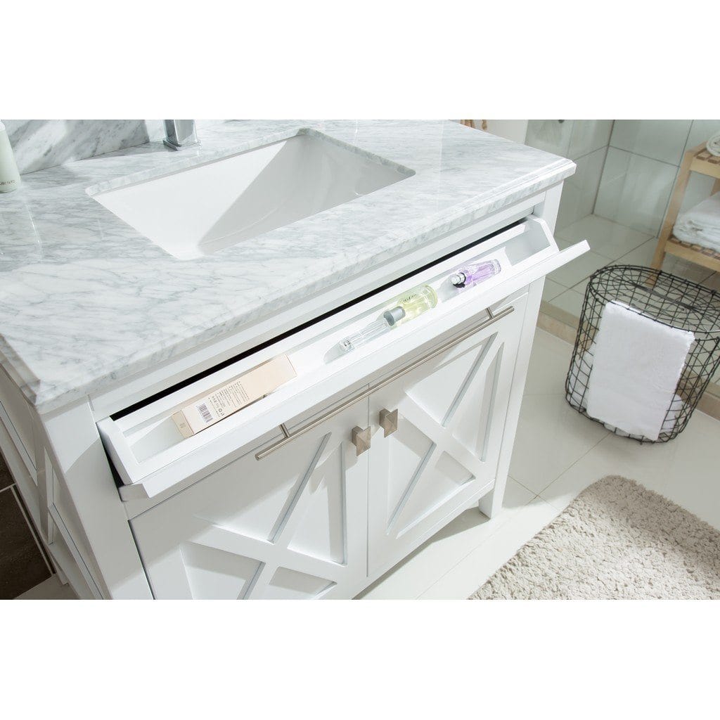 Laviva Wimbledon 36" Cabinet with White Stripes Counter