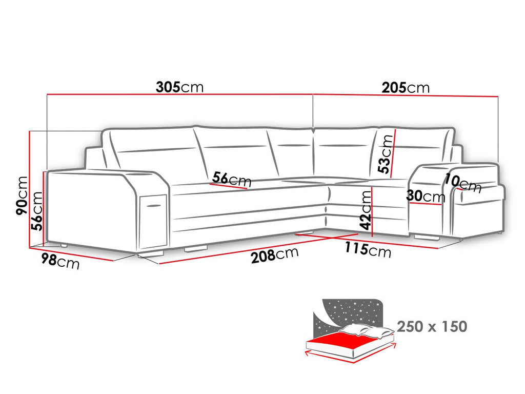 MAGNUS Sectional Sleeper Sofa